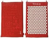 Spoonk mat -Hemp, Saffron Red with red words Brand: Spoonk