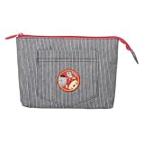 Tuc Tuc Unisex Red and Black Denim Couture Baby Kids Toiletry Travel Bag. Pirates Collection. 9.5