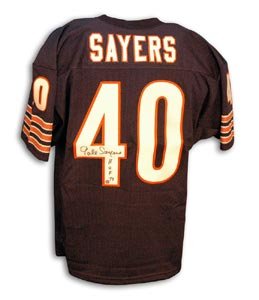 Gale Sayers Signed Chicago Bears Throwback Jersey