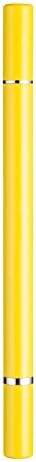 ToToYouDo 2 in 1 Touch Stylus, Fine Point Replaceable Pen For Smartphones, iPhone 6, 5S, iPad, Samsung Galaxy S5, S4, LG G3, HTC, Motolora, Sony, Nexus and Kindle - Yellow