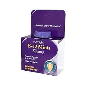 Natrol (Incl Laci Le Beau Teas) - B-12 Minis 500 Mcg - 250