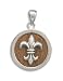 Rosewood Pendant with Fleur- de -Lis Design