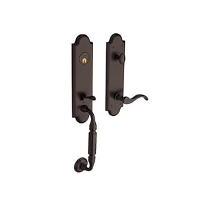 Baldwin 5305.112.LHRH Canterbury Entrance Door Lock Handleset Venetian Bronze by 
