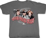 Three 3 Stooges WOOB WOOB WOOB Funny Adult T-shirt