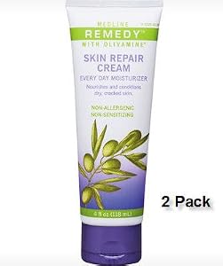 Medline Remedy Skin Repair Cream with Olivamine - Two 4 oz Tube