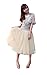 Zehui Womens 5 Layers Tutu Princess Skirt Petticoat Knee-length Mini Dress Beige Us S