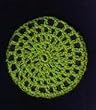 Emerald Green Classic Crocheted Hair Bun Cover- LARGE