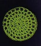 Emerald Green Classic Crocheted Hair Bun Cover- MEDIUM