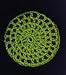 Emerald Green Classic Crocheted Hair Bun Cover- MEDIUM