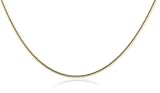 14k Yellow Gold 1.2mm Diamond-Cut Snake Chain Necklace, 18