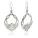 Large Sterling Silver Celtic Knot Hook Dangle Earrings