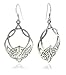 Large Sterling Silver Celtic Knot Hook Dangle Earrings