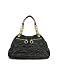 Mania Black Quilted Leather Satchel Bag Image