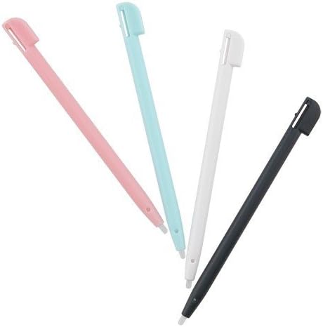 Multi Color Stylus Pen Set for Nintendo DS Lite (Lifetime Warranty, 4 pack Pink, Blue, White, Black) - Bulk Packaging