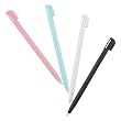 Gator Crunch Multi Color Stylus Pen Set for Nintendo DS Lite (4 pack Pink, Blue, White, Black) - Bulk Packaging