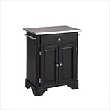 Home Styles Premier Create-a-Cart 28 Inch Steel Top Kitchen Cart in Black