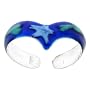 Sterling Silver 925 DARK BLUE Hand Painted STARTASTIC Toe Ring
