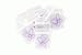 Butterfly Organza Bags - purple - set of 12