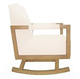 Nurseryworks Bungalow Rocker in Ecru with Light Legs