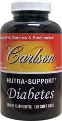 Carlson Nutra-support Diabetes, 120 Softgels