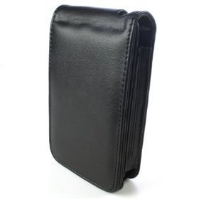 Online - IPOD CLASSIC 80GB 120GB 160GB LEATHER FLIP CASE - BLACK (with free UK postage)