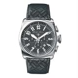 Surfari Lounge, Black Dial, Steel Case, Black Leather Strap