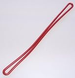 Red Plastic Luggage Tag Loops, 100/pk (aka Worm Loops)