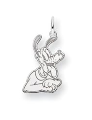 Sterling Silver Disney Pluto Charm