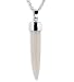 925 Sterling Silver Mother Pearl Italian Horn Necklace
