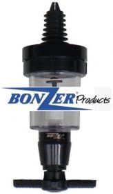 5 Bottle Wall Bar with 1-1/2 oz. Eclipse Black Shot Measurers | Liquor Dispensers