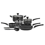 New T-Fal/Wearever Premier D019SB64 Cookware Set Dishwasher&Oven Safe Non-Stick Black