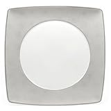 By Mikasa-Platinum Shimmer Collection Square Charger