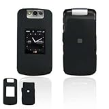 Black Rubberized Protex Hard Phone Cover for BlackBerry Pearl Flip 8220 T-M ....
