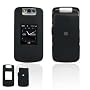 Solid Black Rubberized Texture Snap-On Cover Hard Case Protector for RIM Blackberry 8220 Pearl Flip [Beyond Cell Packaging]