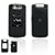 Solid Black Rubberized Texture Snap-On Cover Hard Case Protector for RIM Blackberry 8220 Pearl Flip