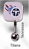 NFL Reverse Top Down Belly Button Ring - Tennessee
