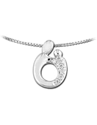 0.05 cttw Small Mother and Child® Pendant by Janel Russell - 14kt White Gold
