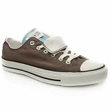 Converse Allstar Lo Double Tongue - 7 Uk - Grey - Fabric