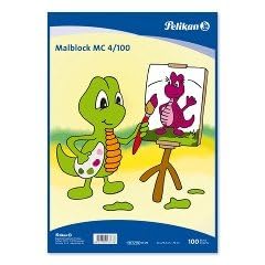 Pelikan Malblock MC 4/100, DIN A4, 70 g/qm, 100 Blatt VE=1