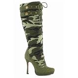 Yes Sir the BEST Camouflage Canvas Knee High Boot Around! Great with GI Gal Costumes too!