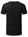 URBANCREWS Mens Hipster Hip Hop Benjamin Weed Crewneck T-Shirt Black Large