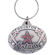 Houston Astros Oval Pewter Keychain