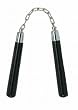 Nunchaku 8" Round Black - Martial Arts - Nunchaku
