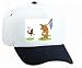 White Cap with wildlife, dog, hunting, butterfly, chasing, net, hunter