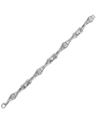 Sterling Silver & Cz Ball Bracelet