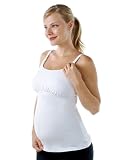 Maternity Essential Nursing Tank with Built in Hands-free Pumping Support.