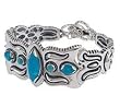 Cody Sanderson Sterling Kingman Turquoise Toggle Bracelet