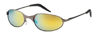 Click here to buy Mens Wired Sports Sunglasses - Golf Baseball etc - Dark Silver 5201 by SharpShades.