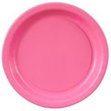 Candy Pink (Hot Pink) Dessert Plates (24 count)