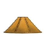 18W X 10H Faux Leather Tan Hexagon Replacement Shade